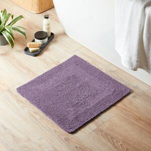 Super Soft Reversible Lavender Square Bath Mat Purple