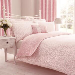 Annie Pink Reversible Duvet Cover and Pillowcase Set Pink