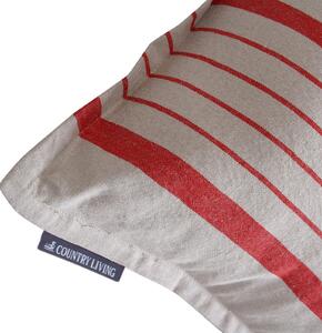 Country Living Croyde Stripe Cushion - Red