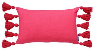 House Beautiful Cotton Tassel Cushion - 30x50cm - Ibiza Pink