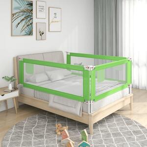 Toddler Safety Bed Rail Green 100x25 cm Fabric