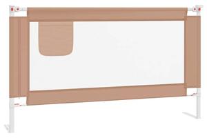 Toddler Safety Bed Rail Taupe 140x25 cm Fabric