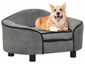 Dog Sofa Grey 67x47x36 cm Plush