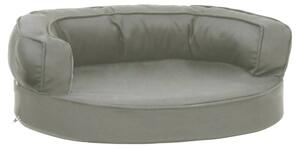 Ergonomic Dog Bed Mattress 60x42 cm Linen Look Grey
