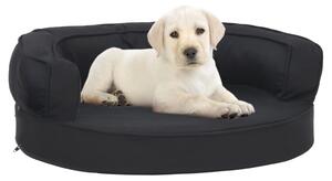 Ergonomic Dog Bed Mattress 60x42 cm Linen Look Black