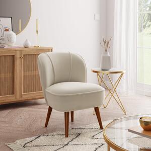 Elsie Velvet Chair Cream