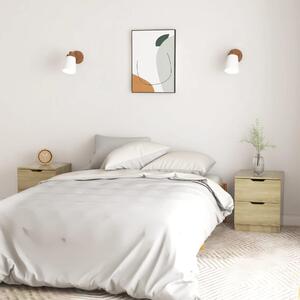 Bedside Cabinets 2 pcs Sonoma Oak 40x40x50 cm Chipboard