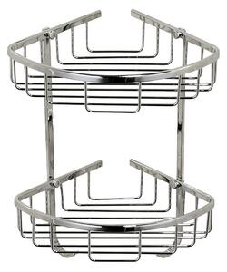 Bathstore Wire Double Corner Basket