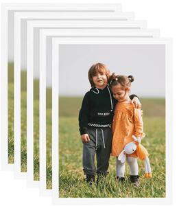 Photo Frames Collage 5pcs for Wall or Table White 29.7x42cm MDF