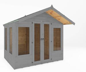 Country Living Premium Hatton 6ft x 8ft Contemporary Summerhouse Painted + Installation - Thorpe Towers Grey