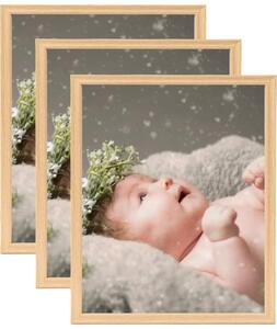 Photo Frames Collage 3pcs for Wall or Table Light Oak 21x29,7cm