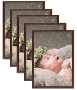 Photo Frames Collage 5 pcs for Wall or Table Dark Red 10x15 cm