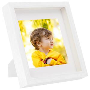 3D Box Photo Frames 5 pcs White 28x28 cm for 20x20 cm Picture