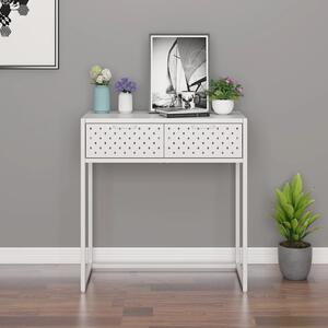 Console Table White 72x35x75 cm Steel