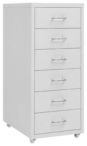 Mobile File Cabinet Grey 28x41x69 cm Metal