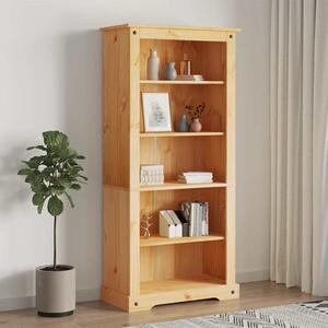 5-Tier Bookcase Mexican Pine Corona Range 81x40x170 cm