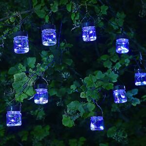 Solar Powered Firefly Opal Jar 10 String Lights