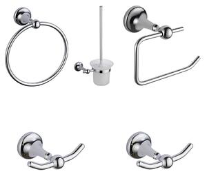 Traditional 5 Piece Wall Mounted Bathroom Accessories Set