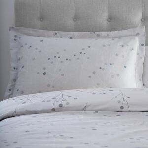 Padstow Grey and White Oxford Pillowcase Grey/White