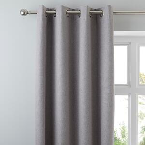 Luna Brushed Blackout Eyelet Curtains