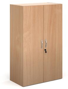 Value Line Classic+ Double Door Cupboard, 2 Shelf - 76wx39dx123h (cm), Oak