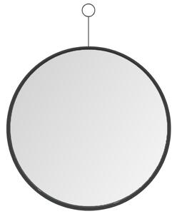 Hanging Mirror with Hook Black 40 cm