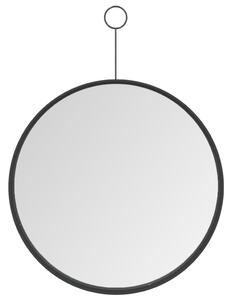 Hanging Mirror with Hook Black 30 cm