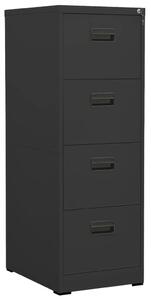 Filing Cabinet Anthracite 46x62x133 cm Steel