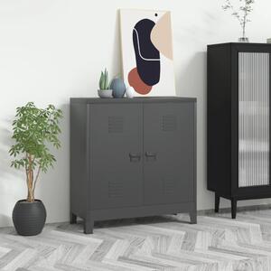 Industrial Filing Cabinet Anthracite 90x40x100 cm Steel