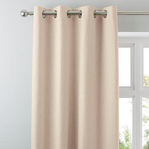 Luna Brushed Blackout Eyelet Curtains