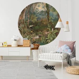 WallArt Wallpaper Circle In the Jungle 142.5 cm