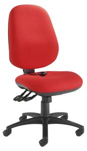 Eldon Extra High Back 3 Lever Inflatable Lumbar Operator Chair, Black/Forward
