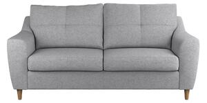 Baxter Textured Weave 3 Seater Sofa Silver