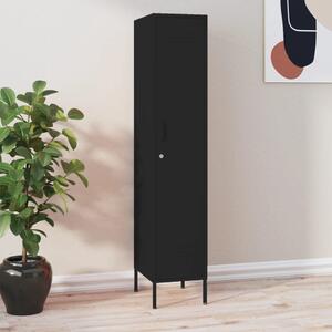 Locker Cabinet Black 35x46x180 cm Steel