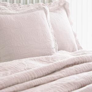 Lace Edge Blush Pillow Sham Pink