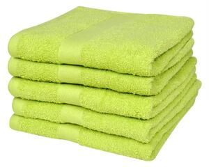 Home Shower Towel Set 5 pcs Cotton 500 gsm 70x140cm Apple Green