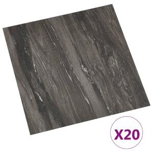Self-adhesive Flooring Planks 20 pcs PVC 1.86 m² Dark Grey