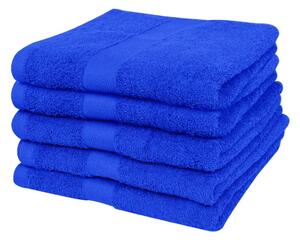 Home Bath Towel Set 5 pcs Cotton 500gsm 100x150cm Royal Blue