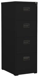 Filing Cabinet Black 46x62x133 cm Steel
