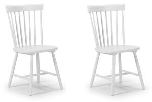 Torino Set of 2 Dining Chairs White
