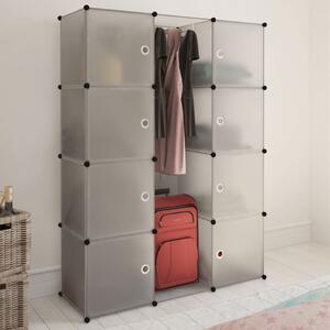 Modular Cabinet with 9 Compartments 37x115x150 cm White