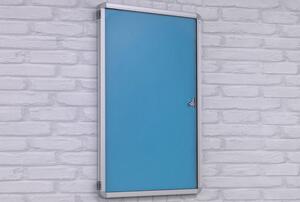 Highlight Flame Shield Top Hinged Noticeboards, Light Blue