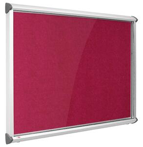 Resist-A-Flame Shield Eco Colour Aluminium Framed Showcase, Raspberry