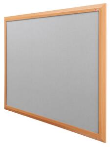 Eco Friendly Premier Noticeboards With Beech Frame, Grey