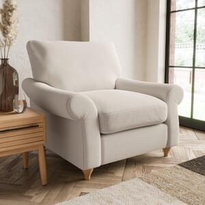 Salisbury Armchair Slub Cotton Blend Sandstone