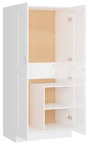Wardrobe High Gloss White 82.5x51.5x180 cm Engineered Wood