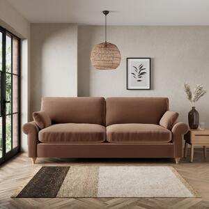 Salisbury 4 Seater Sofa Luxury Velvet Pinecone