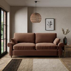 Salisbury 3 Seater Sofa Luxury Velvet Pinecone