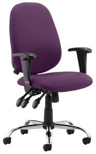 Sierra Pump Up Lumbar Operator Chair, Tansy Purple