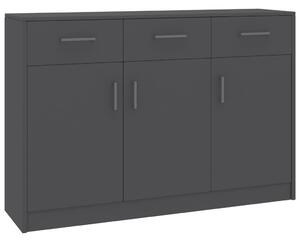 Sideboard Grey 110x30x75 cm Engineered Wood
